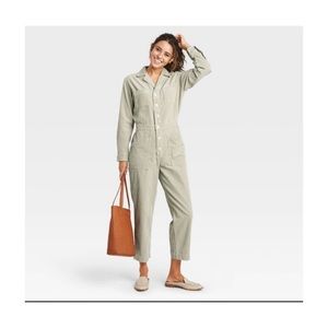 Universal Thread light green corduroy boiler/jumpsuit